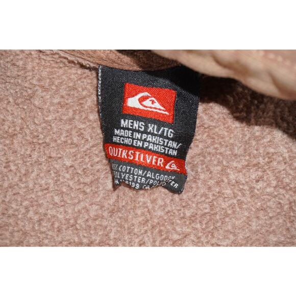 Vintage Quiksilver Brown Full-Zip Hoodie Sherpa Lined (Size XL) – Needs Repair - Picture 8 of 8
